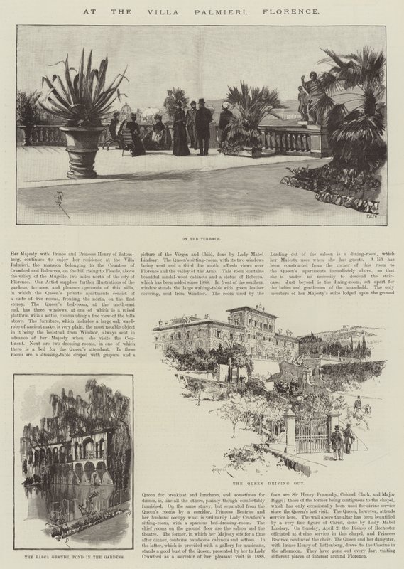 In der Villa Palmieri, Florenz von Amedee Forestier