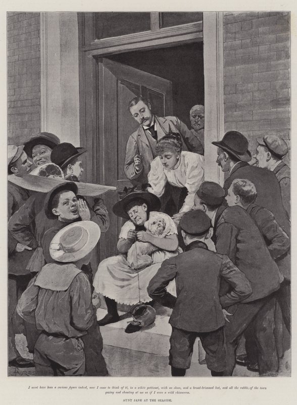 Illustration für Tante Jane am Meer, von dem verstorbenen Lord Brabourne von Amedee Forestier