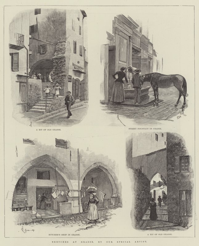 Skizzen in Grasse von Amedee Forestier
