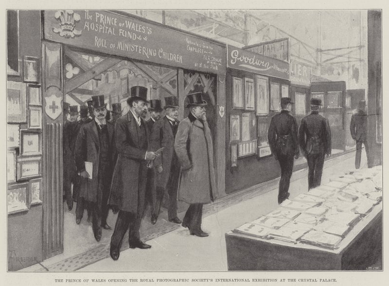 Der Prinz von Wales eröffnet die Internationale Ausstellung der Royal Photographic Society im Crystal Palace von Amedee Forestier