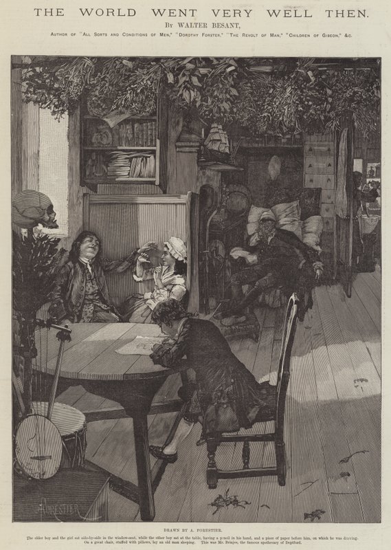 Die Welt ging damals sehr gut, von Walter Besant von Amedee Forestier