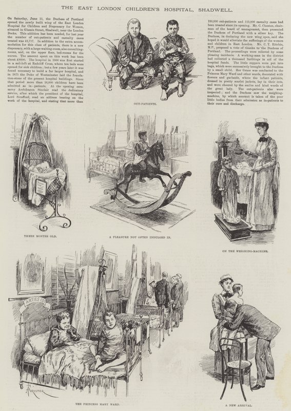 Das East London Kinderkrankenhaus, Shadwell von Amedee Forestier