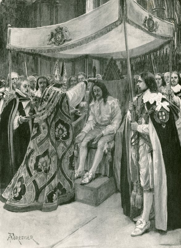 Die Salbung von Karl I. von Amedee Forestier