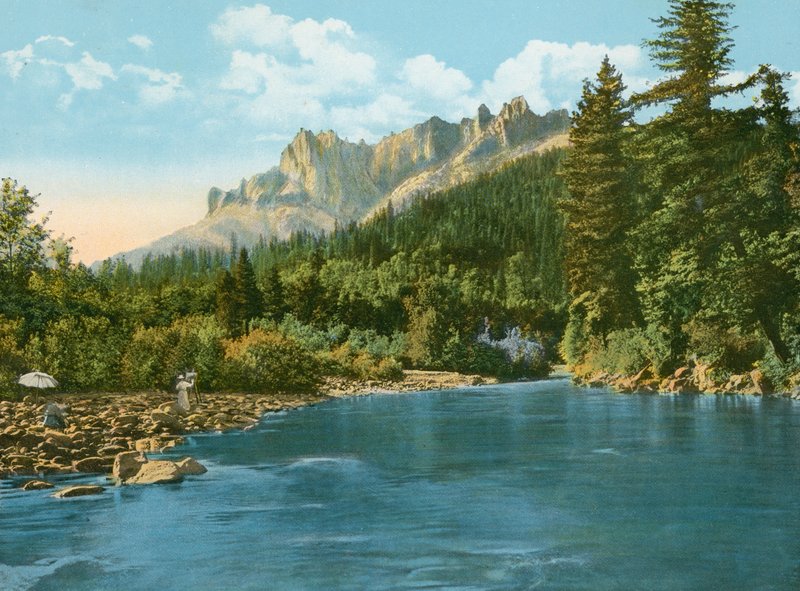 Castle Crags im Sacramento Canyon von American Photographer (after)