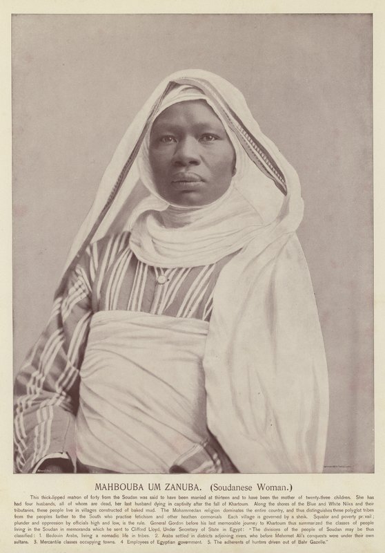 Mahbouba Um Zanuba, Sudanische Frau von American Photographer