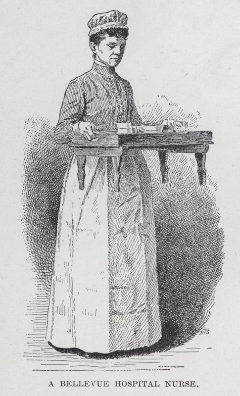Eine Krankenschwester des Bellevue Hospitals von American School