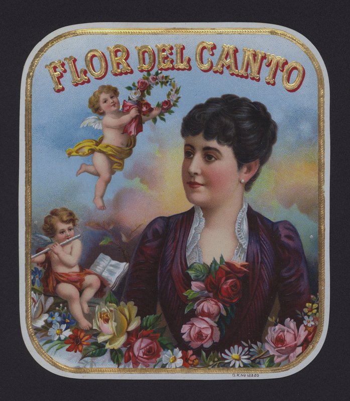 Flor del Canto, Zigarrenetikett von American School