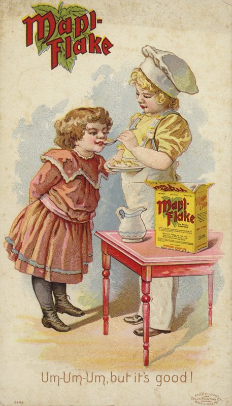 Mädchen isst Mapi Flake von American School