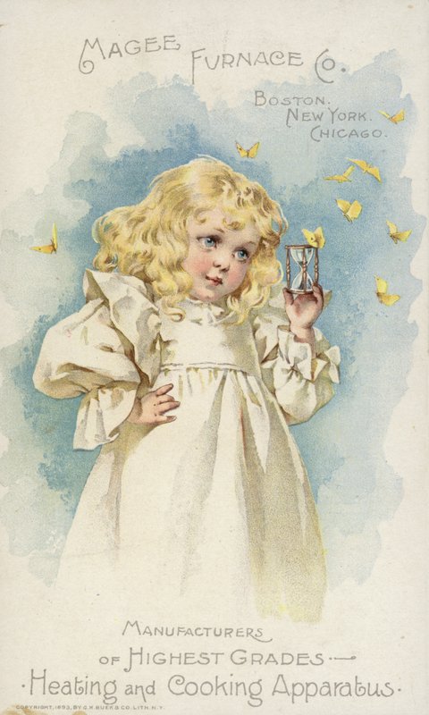 Mädchen mit Eieruhr von American School