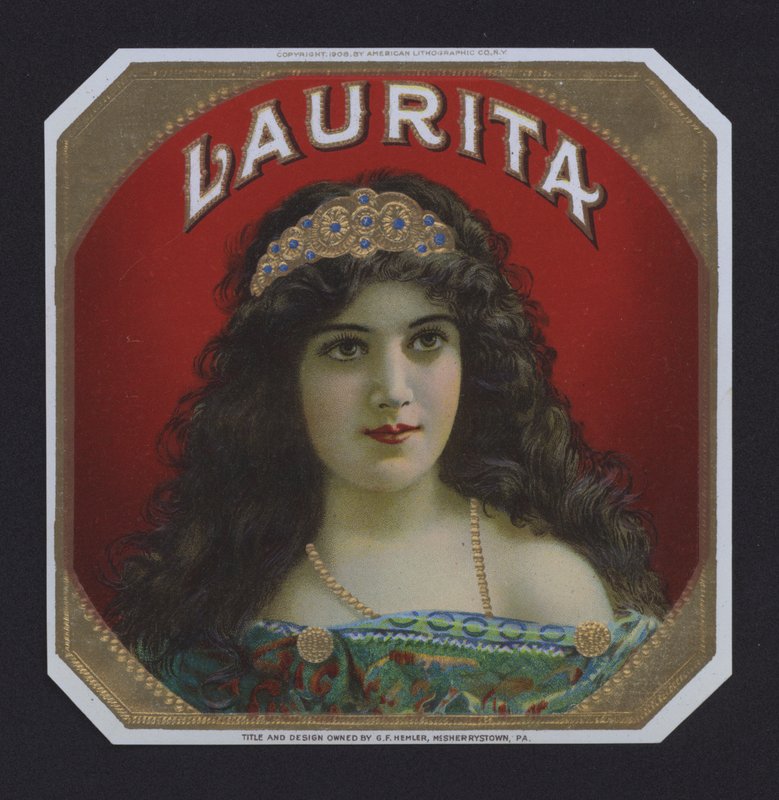 Laurita, Zigarrenetikett von American School