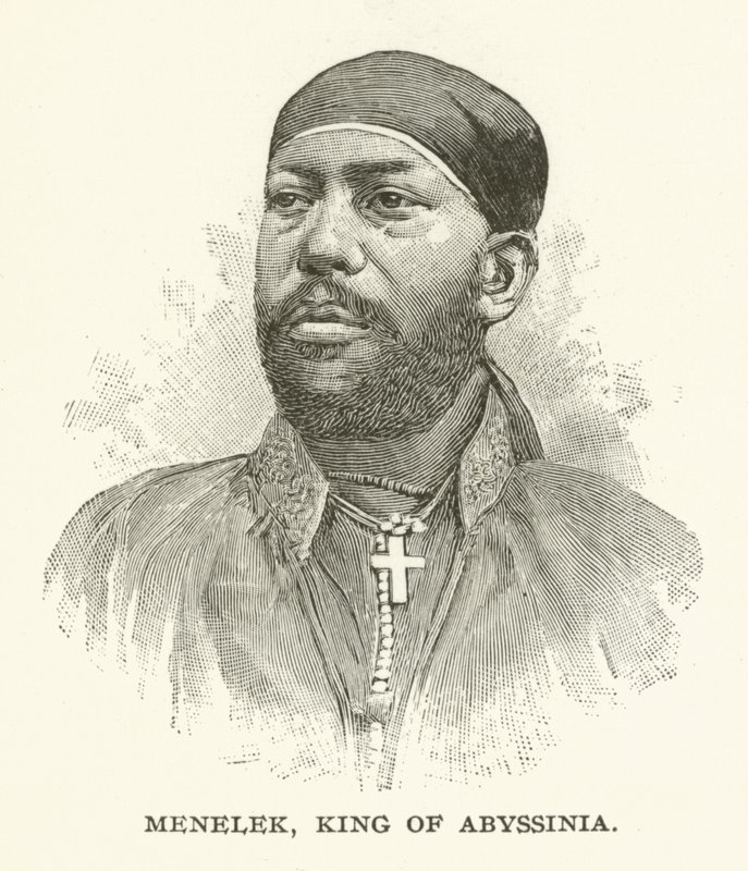 Menelik, König von Abessinien von American School
