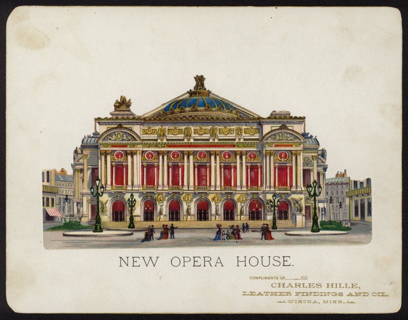 Palais Garnier Opernhaus, Paris, Frankreich (Chromolithografie) von American School