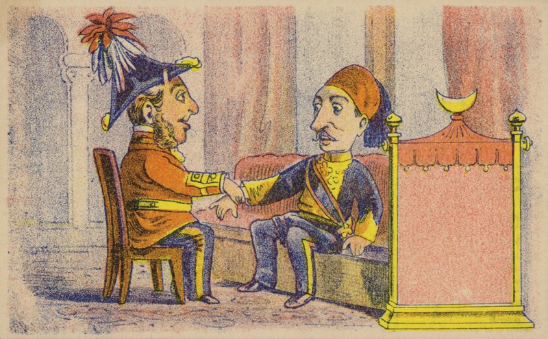 Händeschütteln mit einem Botschafter von American School
