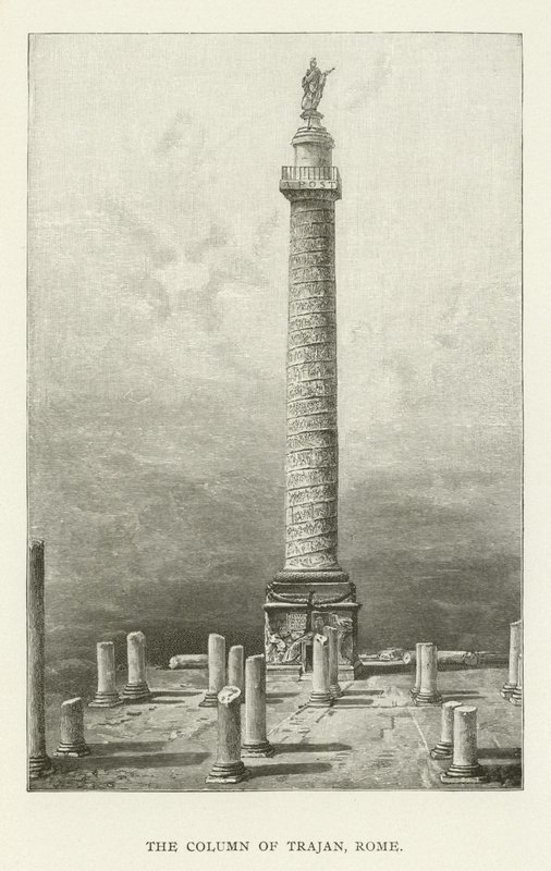 Die Trajanssäule, Rom von American School