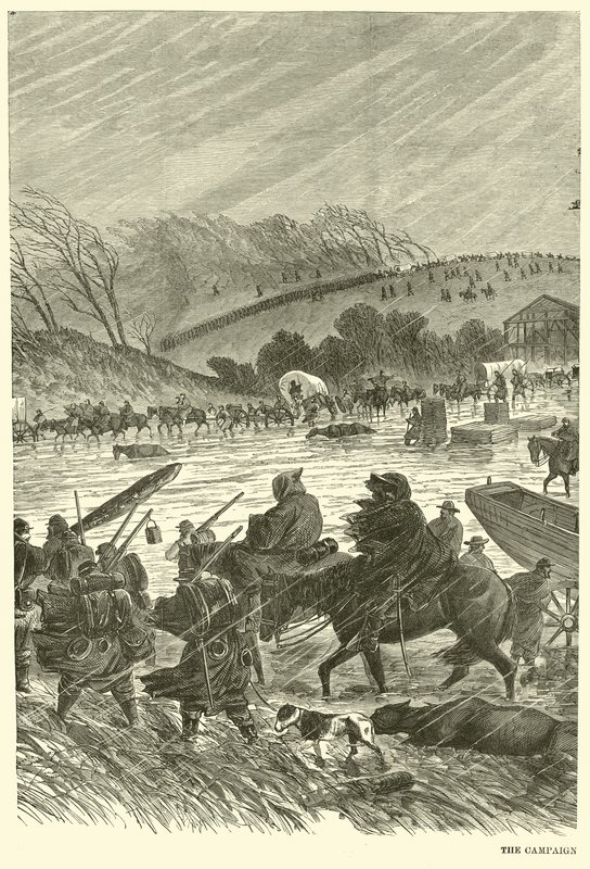 Die Kampagne im Schlamm, Januar 1863 von American School