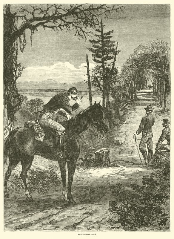 Die Kurierlinie, April 1863 von American School