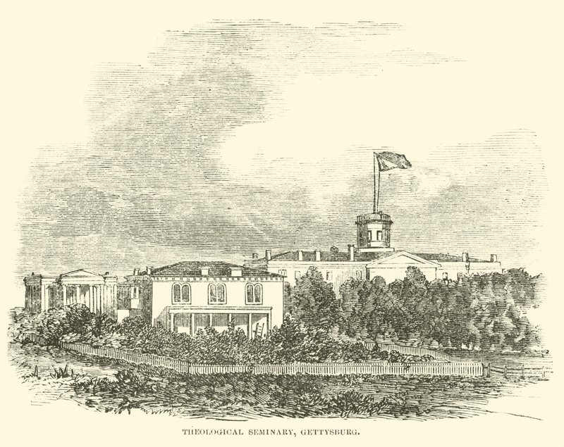 Theologisches Seminar, Gettysburg, Juli 1863 von American School