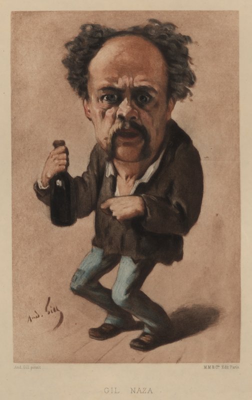 Gil Naza, französischer Schauspieler von Andre Gill