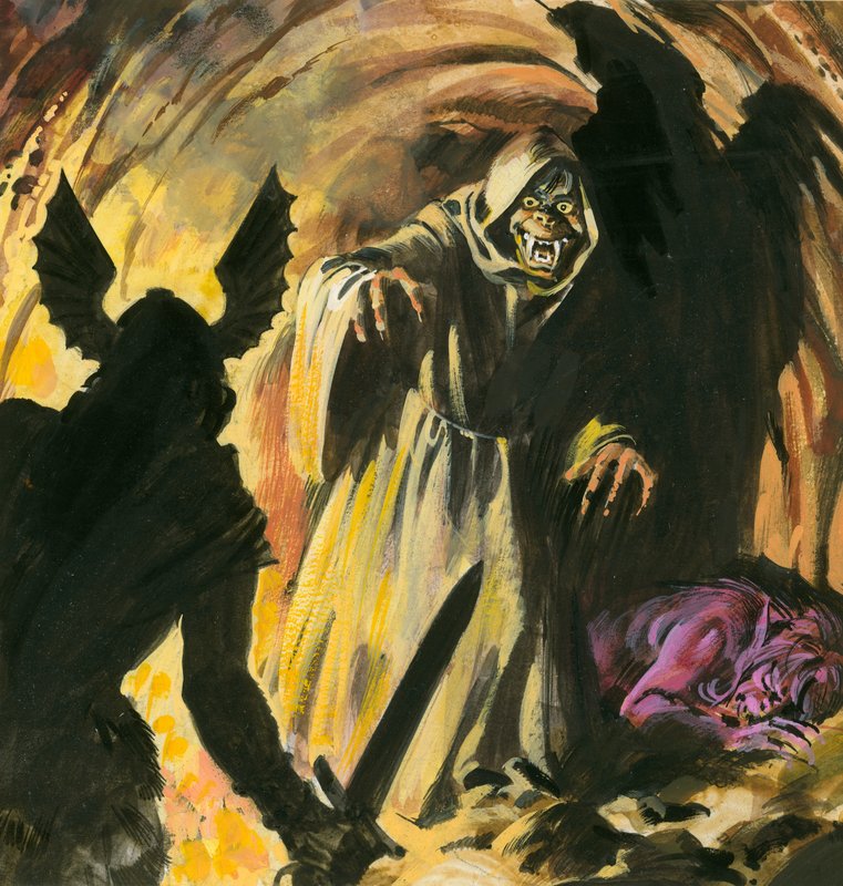 Szene aus Beowulf von Andrew Howat