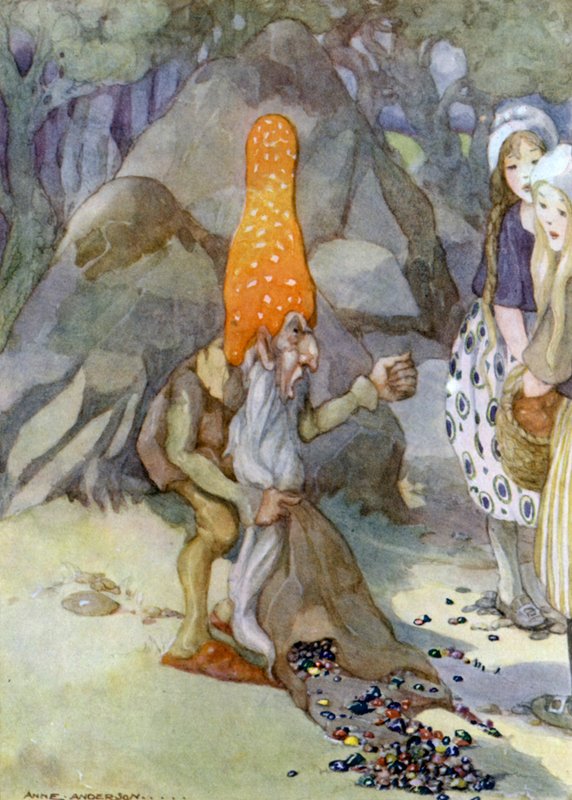 Schneeweißchen und Rosenrot von Anne after Anderson