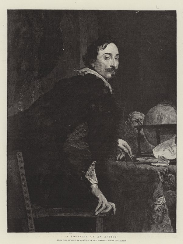Ein Porträt eines Künstlers von Anthony van Dyck