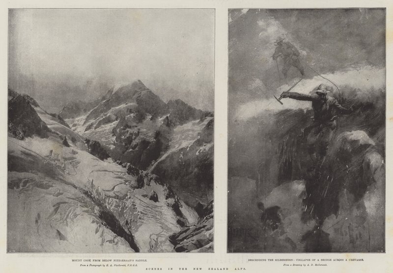 Szenen in den neuseeländischen Alpen von Arthur David McCormick