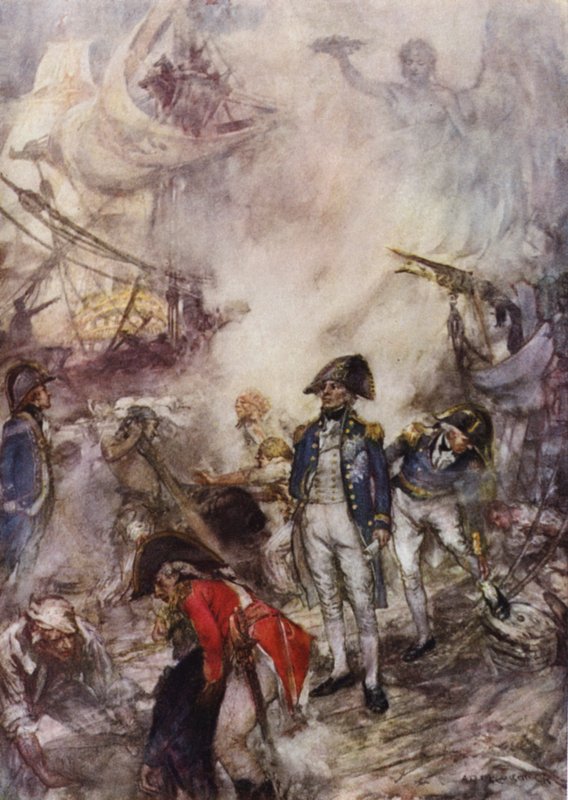 Nelson bei Trafalgar von Arthur David McCormick