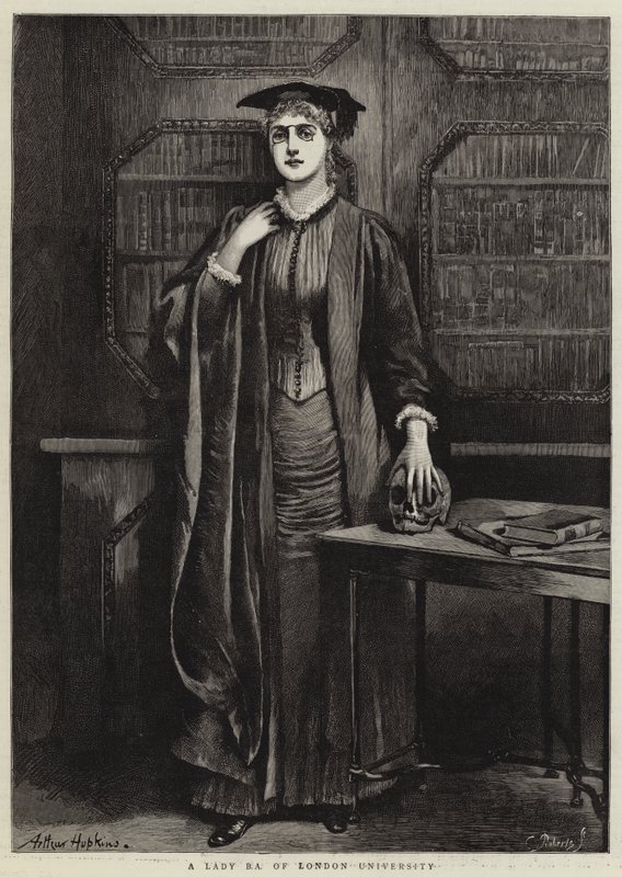 Eine Dame BA der Universität London von Arthur Hopkins