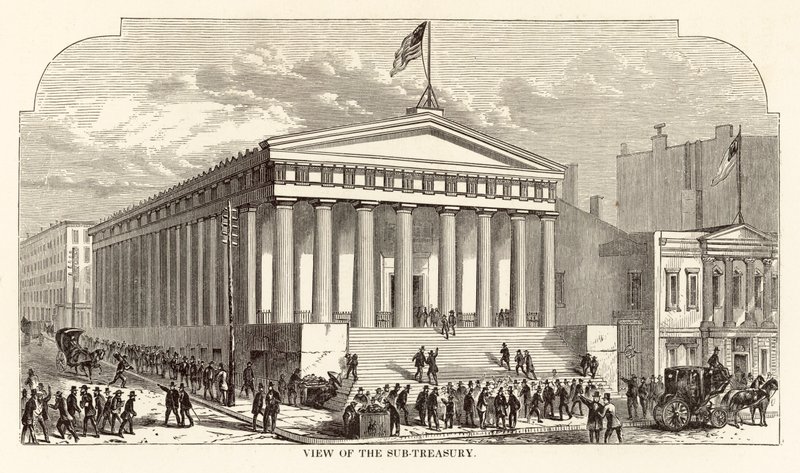 Ansicht des Sub-Treasury von Arthur Lumley