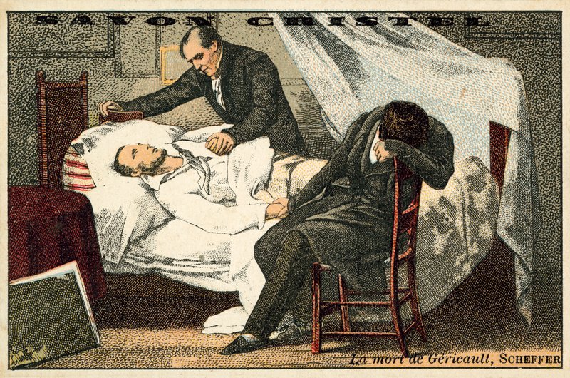 Der Tod von Gericault (Chromolithographie) von Ary Scheffer