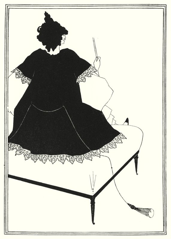 Salome auf Settle von Aubrey Beardsley