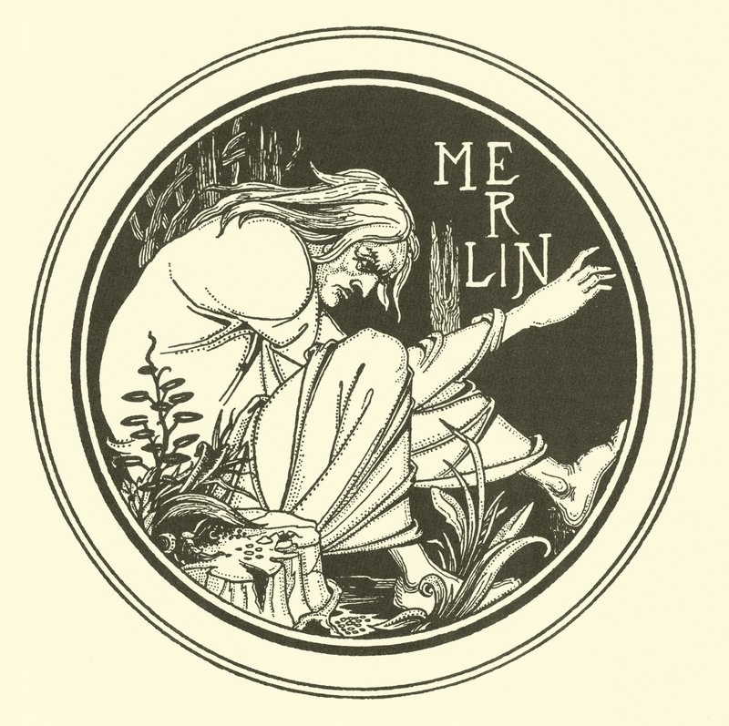 Merlin von Aubrey (after) Beardsley