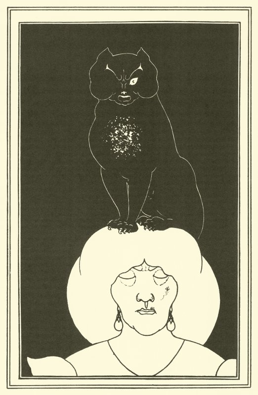 Die schwarze Katze von Aubrey Beardsley