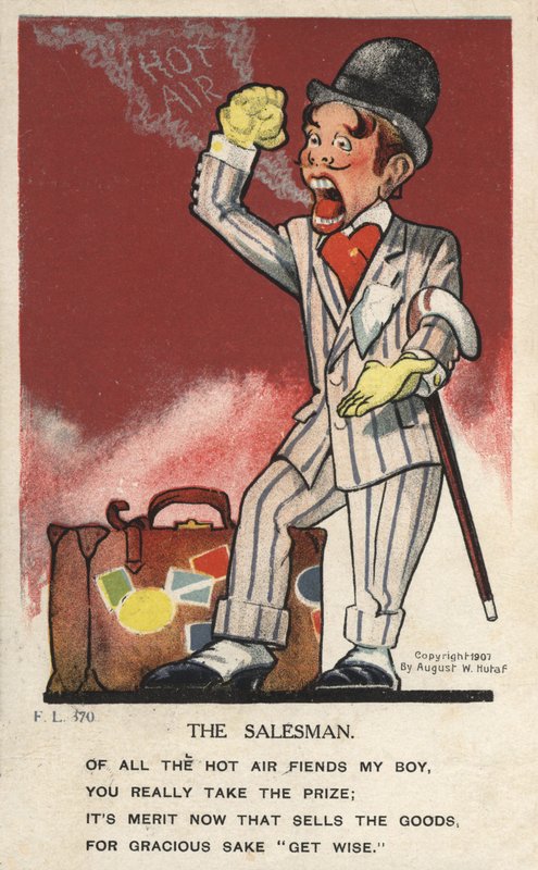 Der Verkäufer von August Hutaf