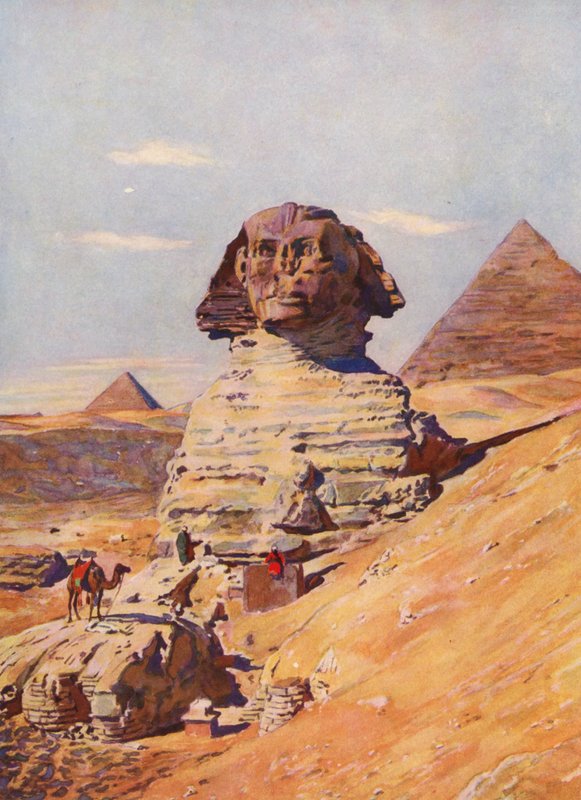 Der Sphinx, Ägypten von Auguste Gerardin