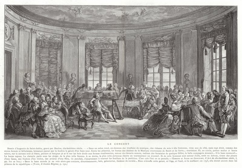 Das Konzert von Augustin de Saint Aubin