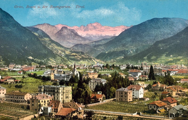 Gries, Bozen und der Rosengarten, Tirol von Austrian Photographer