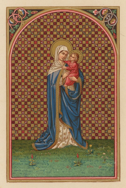 Liebenswürdige Mutter (Chromolithographie) von Austrian School