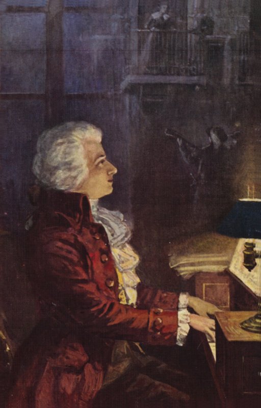 Porträt von Wolfgang Amadeus Mozart von Austrian School