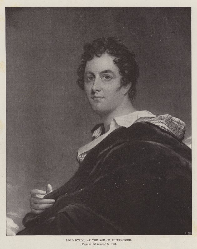 Lord Byron im Alter von vierunddreißig Jahren von Benjamin West