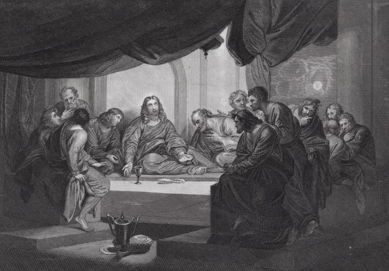 Das letzte Abendmahl (Gravur) von Benjamin (after) West