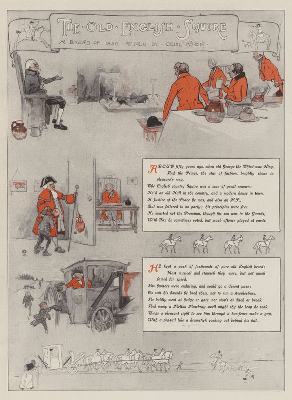 Der alte englische Gutsherr von Cecil Charles Windsor Aldin