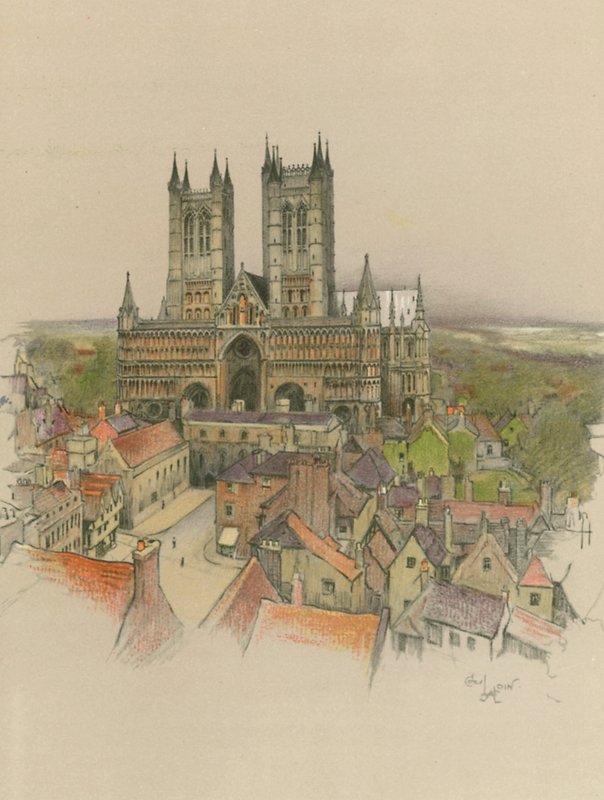 Kathedrale von Lincoln von Cecil Charles Windsor Aldin