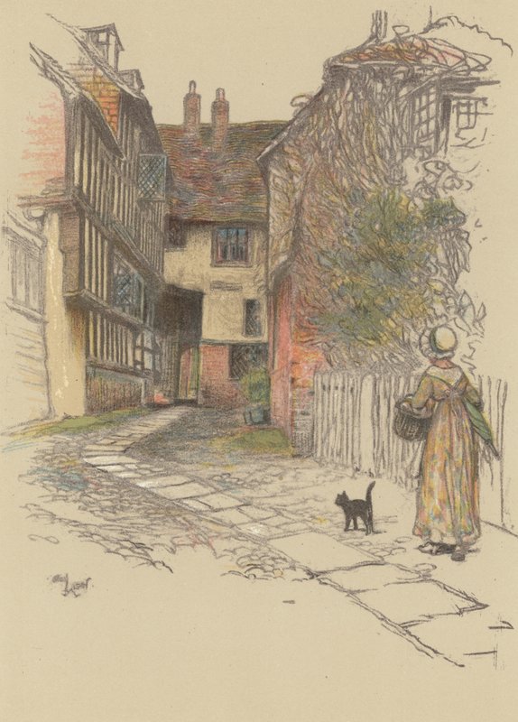 The Mermaid Inn, Rye von Cecil Charles Windsor Aldin