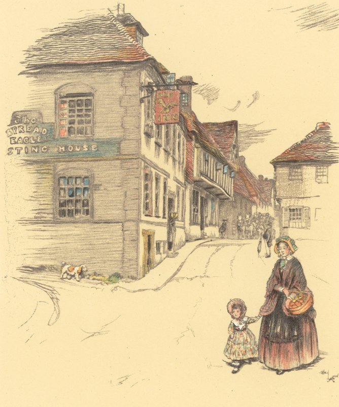 The Spread Eagle, Midhurst von Cecil Charles Windsor Aldin
