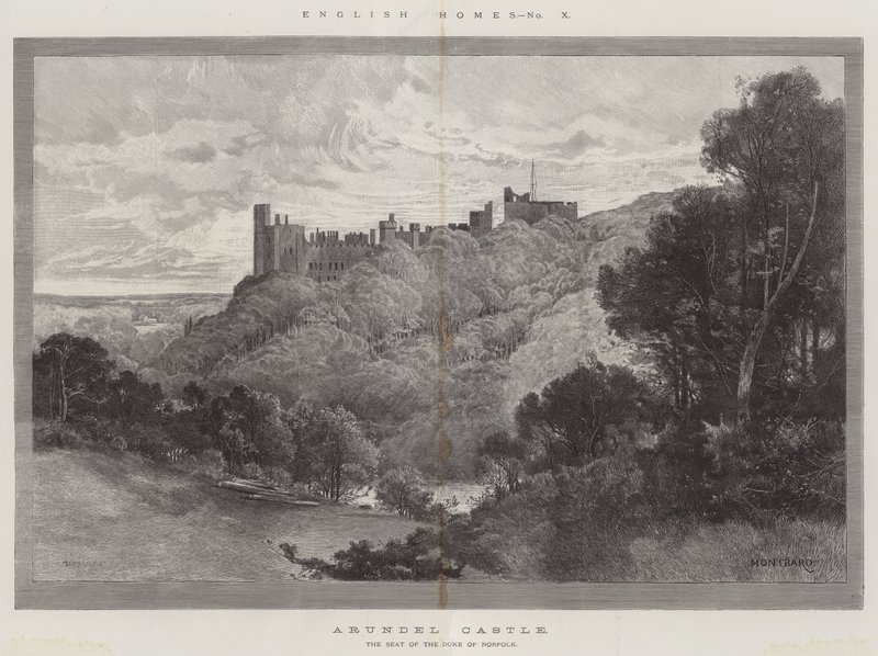 Arundel Castle von Charles Auguste Loye