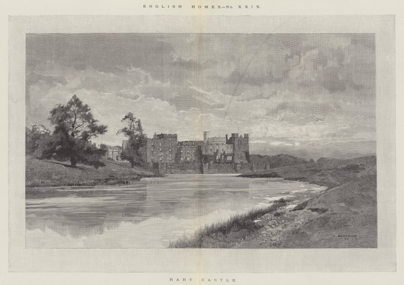 Raby Castle von Charles Auguste Loye