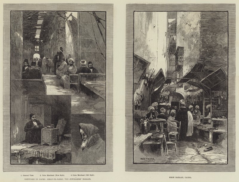 Skizzen von Kairo von Charles Auguste Loye