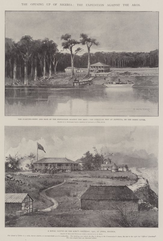Die Erschließung Nigerias, die Expedition gegen die Aros von Charles Auguste Loye
