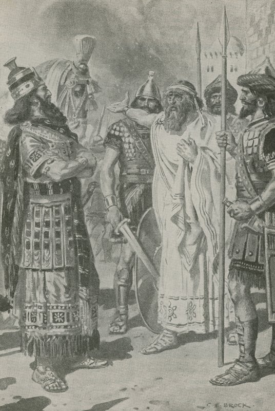 Kroisos steht im Schatten des Todes von Charles Edmund Brock